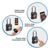 Egeetouch Smart Lockout Tagout Lock, BTDirectional Code, COMMERCIAL iOSAndroidWeb for REMOTE Mgmt, BLACK 5-05105-99